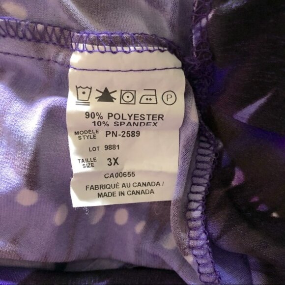 MXM Purple Print Halter Top - Picture 6 of 7